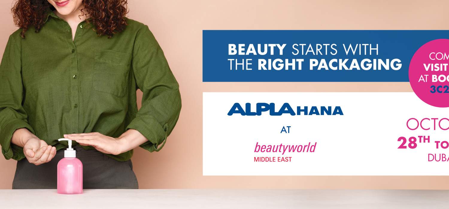 Banner of the Beautyworld Middle East where we will be exhibitiors at booth 3C26